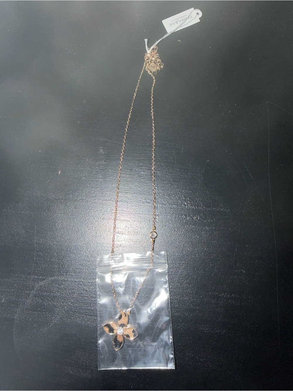 Park Lane Gold Flower Pendant Necklace - Delicate Chain